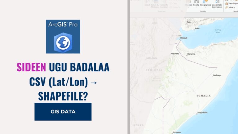 How to Convert CSV File to Shapefile in ArcGIS Pro?